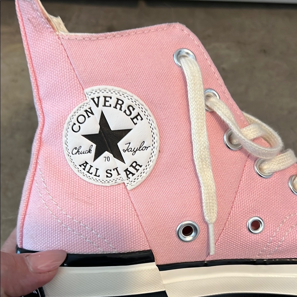Converse Pink High-Top Sneakers - Picture 3 of 5